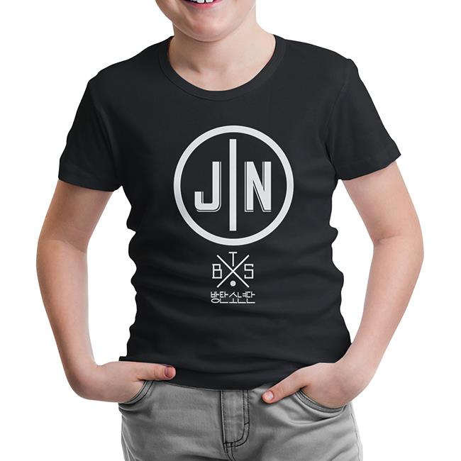 BTS - Jin Black Kids Tshirt