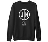 BTS -  Jin  Siyah Erkek Kalın Sweatshirt