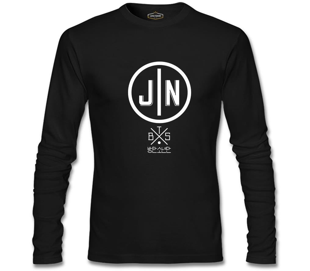 BTS -  Jin Siyah Erkek Sweatshirt