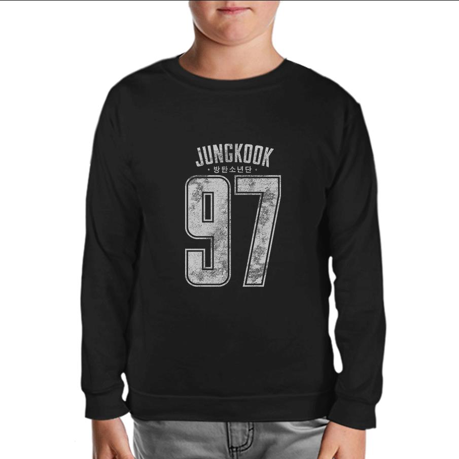 BTS - Jungkook 97 Black Kids Sweatshirt
