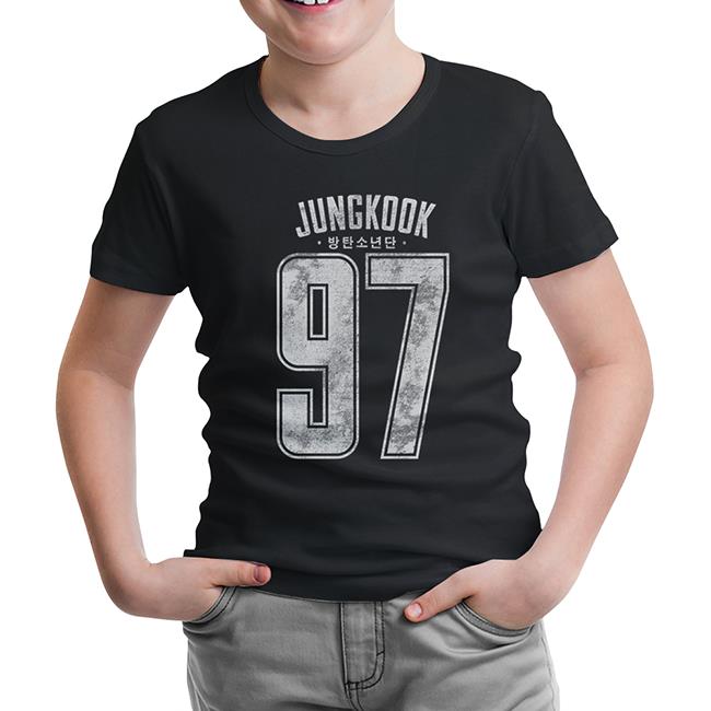 BTS - Jungkook 97 Black Kids Tshirt