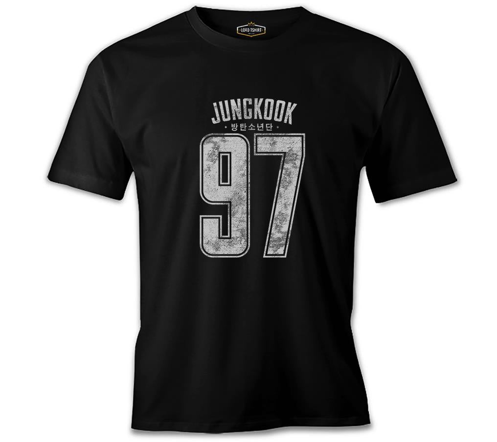 BTS -  Jungkook 97 Siyah Erkek Tshirt