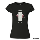 BTS - Logo Hit Black Women's Tshirt