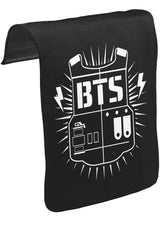 BTS - Logo Unisex Siyah Tak-Çıkar Postacı Çanta Kapağı CK-807