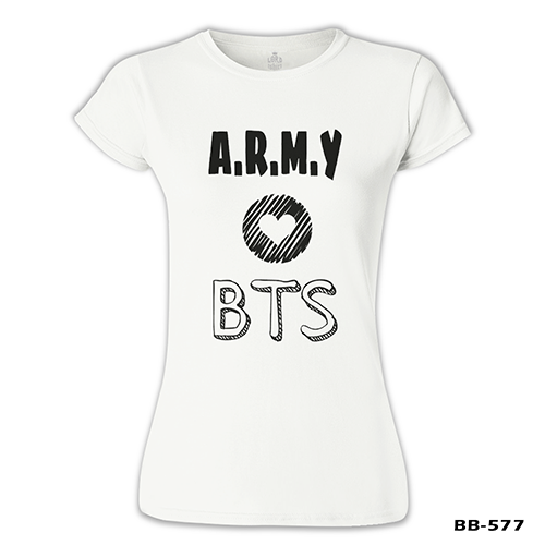 BTS - Love Army Beyaz Kadın Tshirt