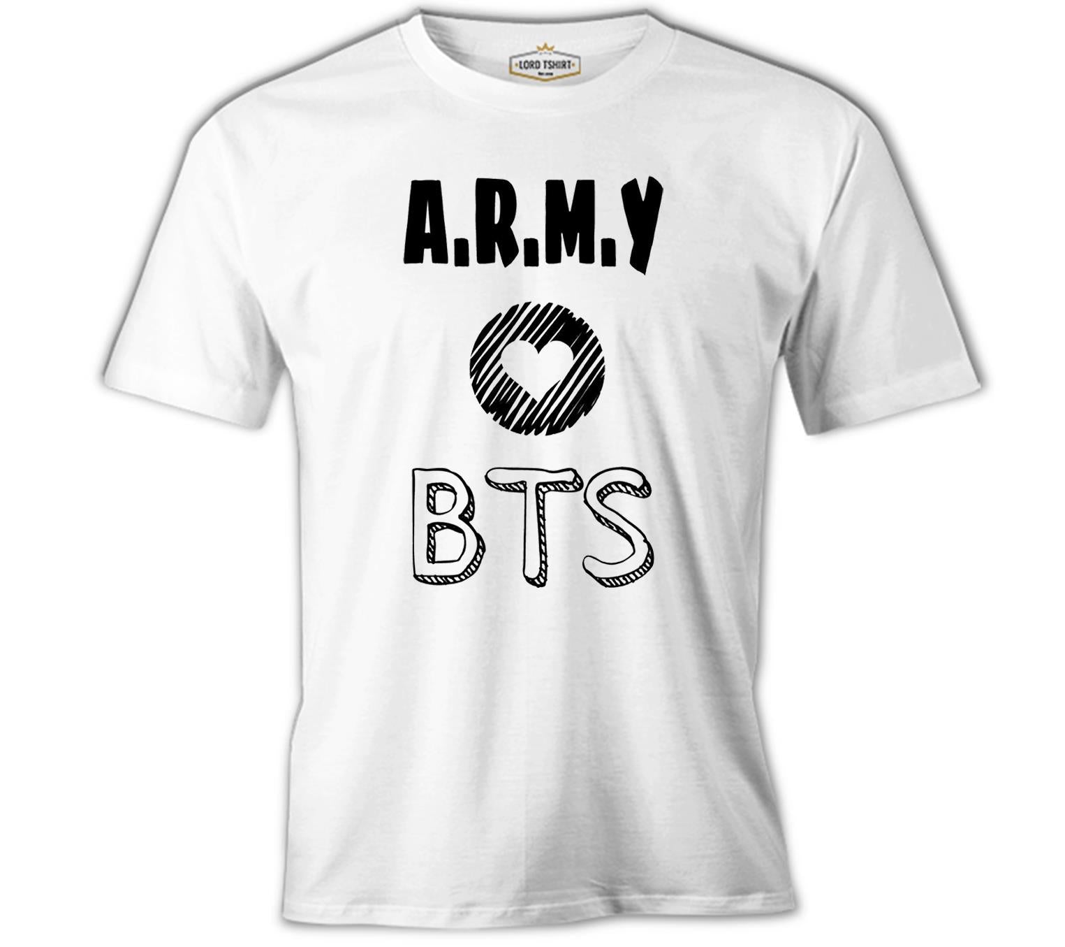 BTS - Love Army Beyaz Erkek Tshirt