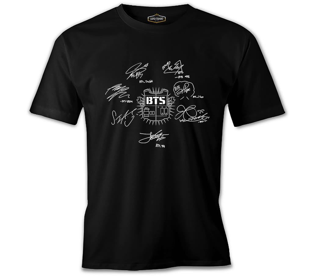 BTS -  Signs Siyah Erkek Tshirt