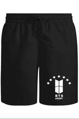 BTS - Stars Unisex Siyah Şort