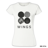 BTS - Wings Logo White Women's Tshirt