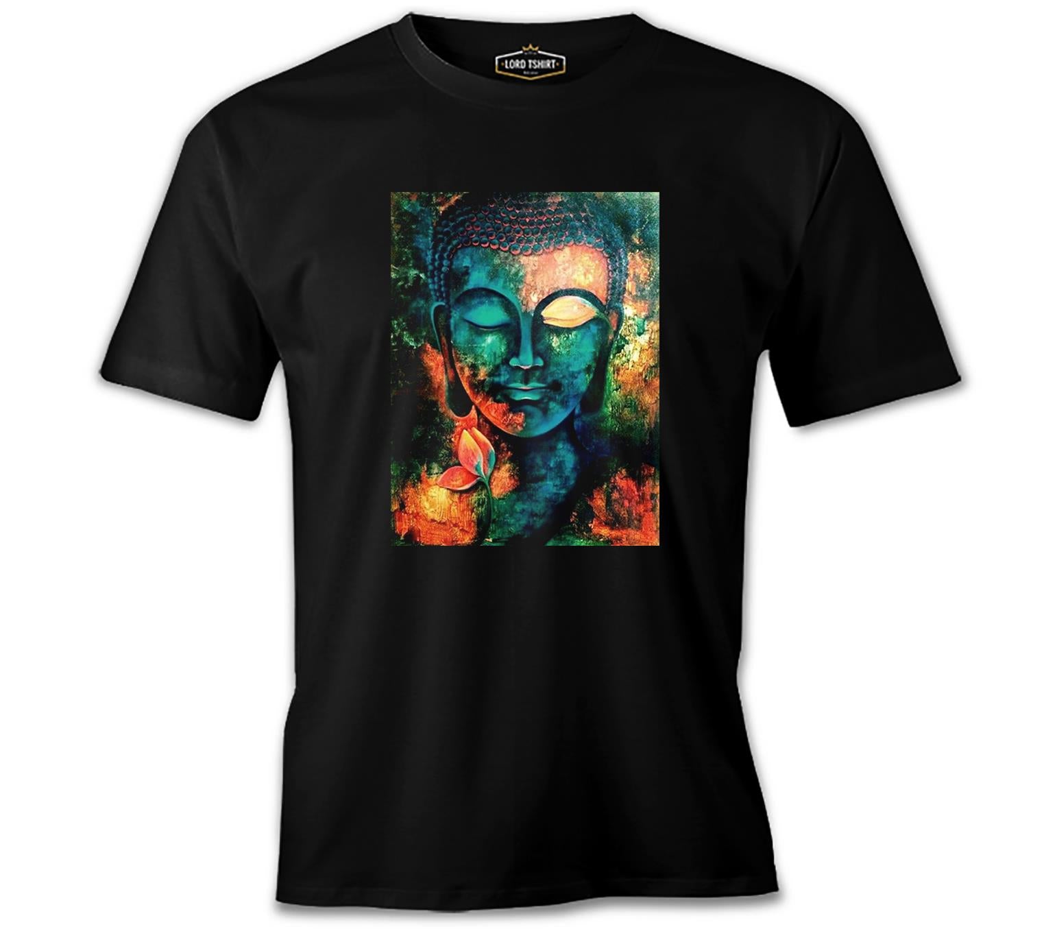 Buddha Siyah Erkek Tshirt