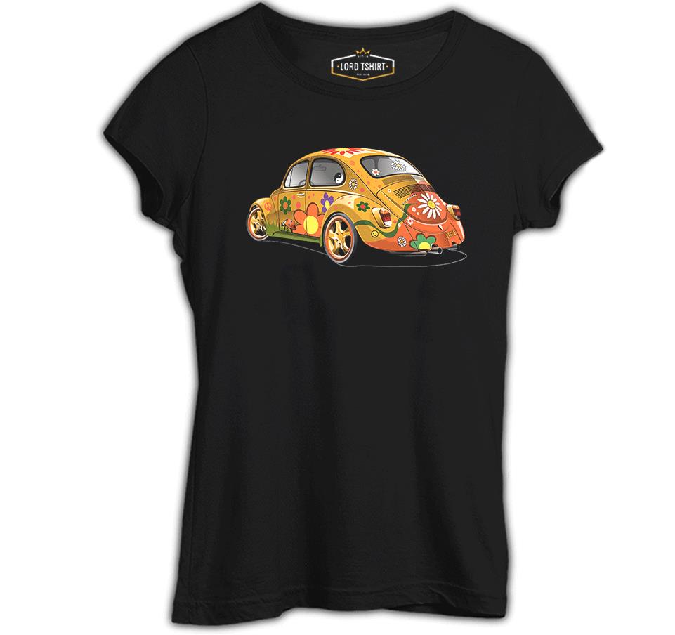 Bugs in Color Siyah Kadın Tshirt
