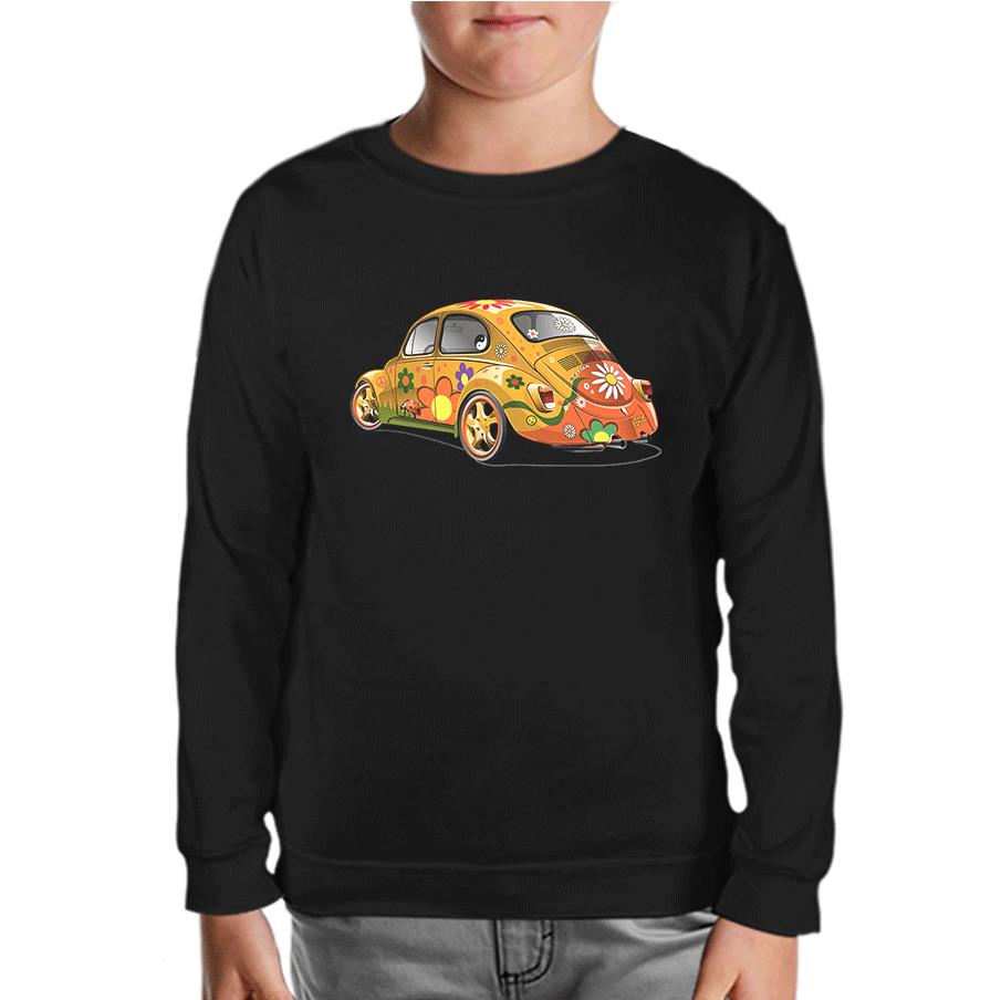 Bugs in Color Black Kids Sweatshirt