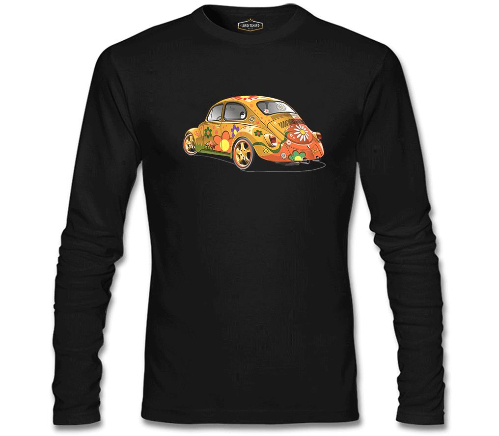 Bugs in Color Siyah Erkek Sweatshirt