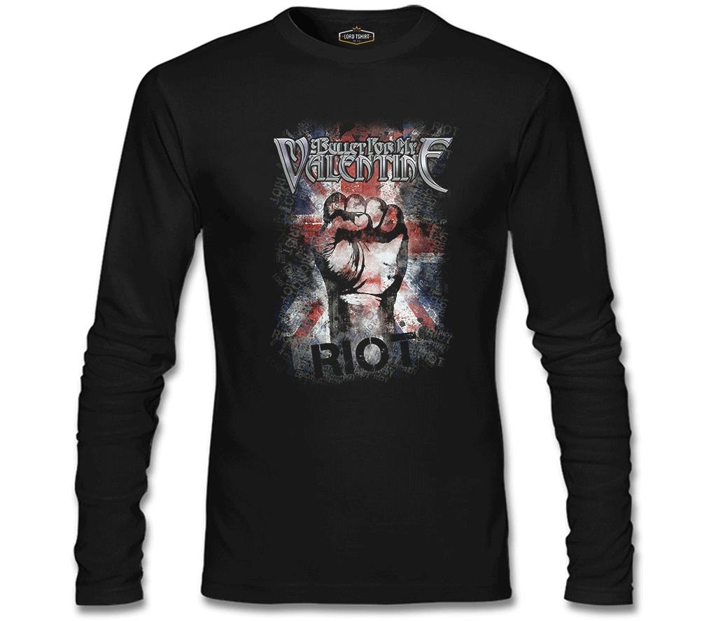 Bullet for my Valentine - Riot Siyah Erkek Sweatshirt