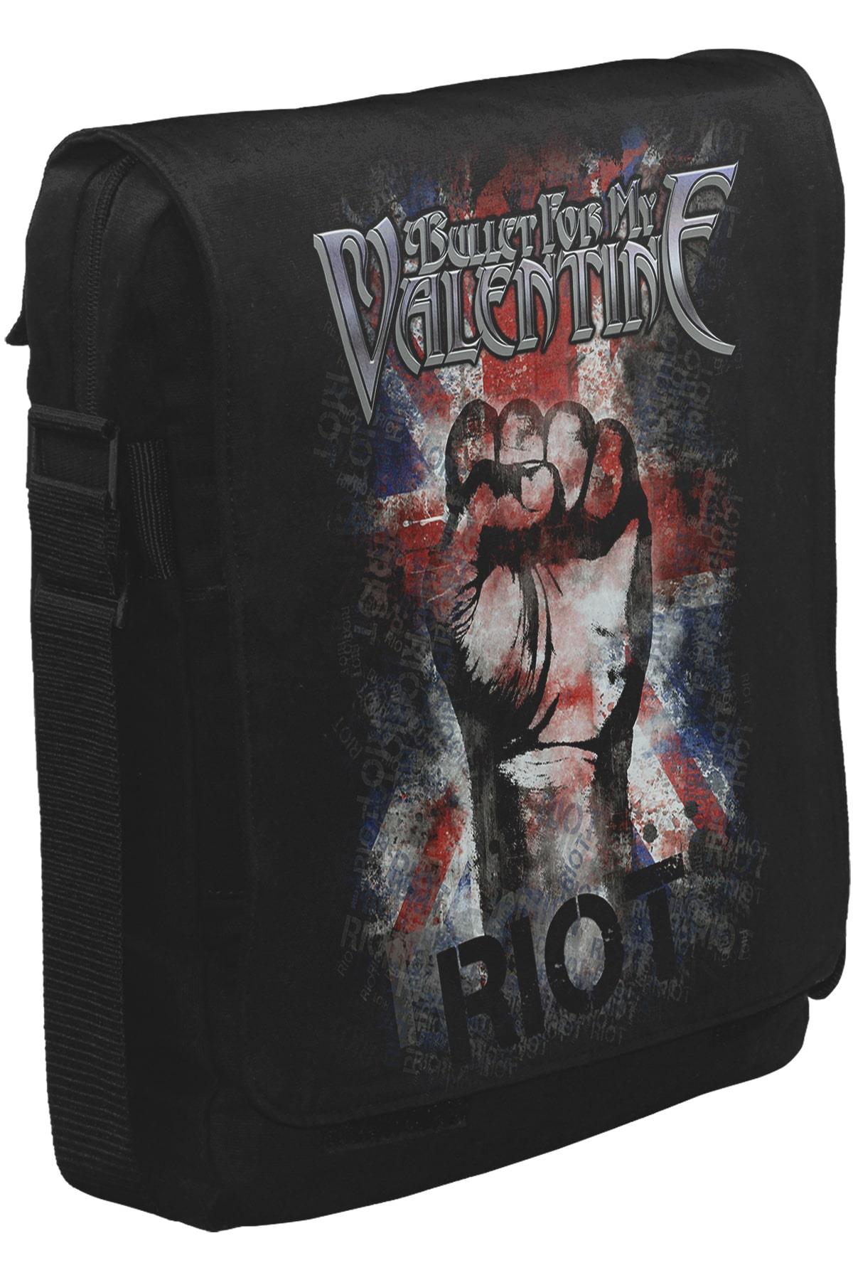 Bullet for my Valentine - Riot Unisex Siyah Postacı Çanta