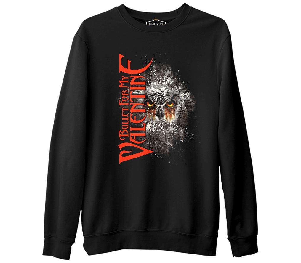 Bullet for my Valentine  Siyah Erkek Kalın Sweatshirt