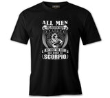 Burç - Born as Scorpio Siyah Erkek Tshirt
