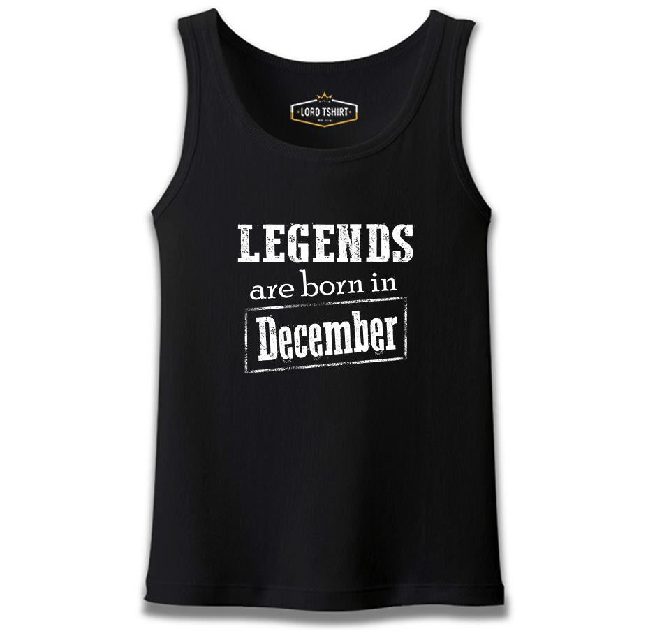 Burç - Born in December Vintage Siyah Erkek Atlet