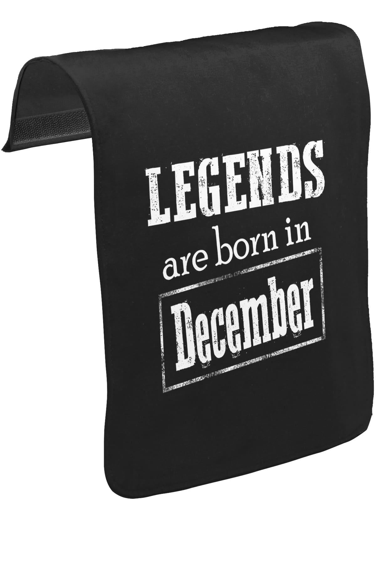 Burç - Born in December Vintage Unisex Black Removable Messenger Bag Cover CK-1296 