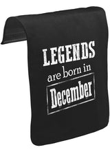 Burç - Born in December Vintage Unisex Black Removable Messenger Bag Cover CK-1296 