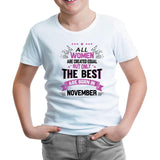Burç - Born in NoveÇBer Beyaz Çocuk Tshirt