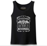 Burç - Born in November Crown Siyah Erkek Atlet
