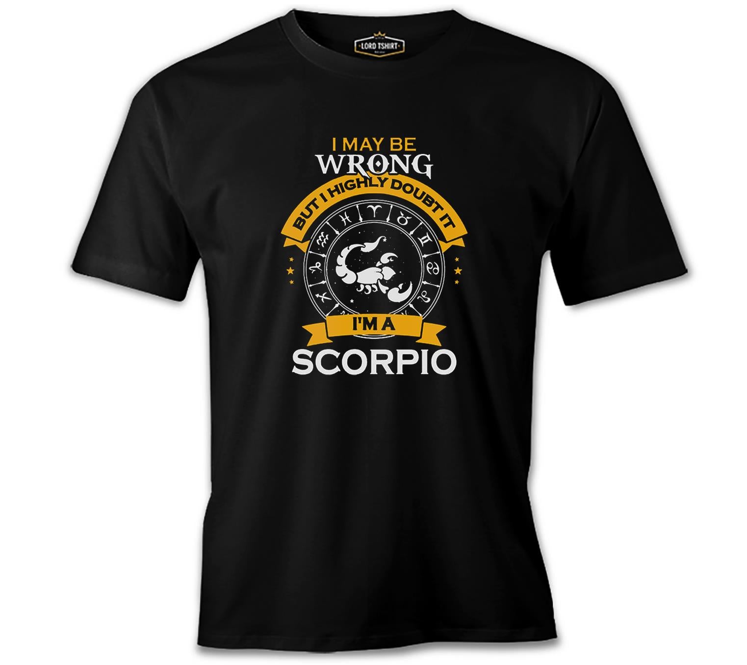 Burç - I'am a Scorpio Siyah Erkek Tshirt