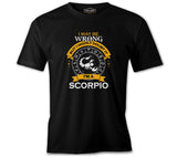 Burç - I'am a Scorpio Siyah Erkek Tshirt