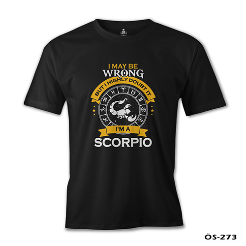 Burç - I'am a Scorpio Siyah Erkek Tshirt