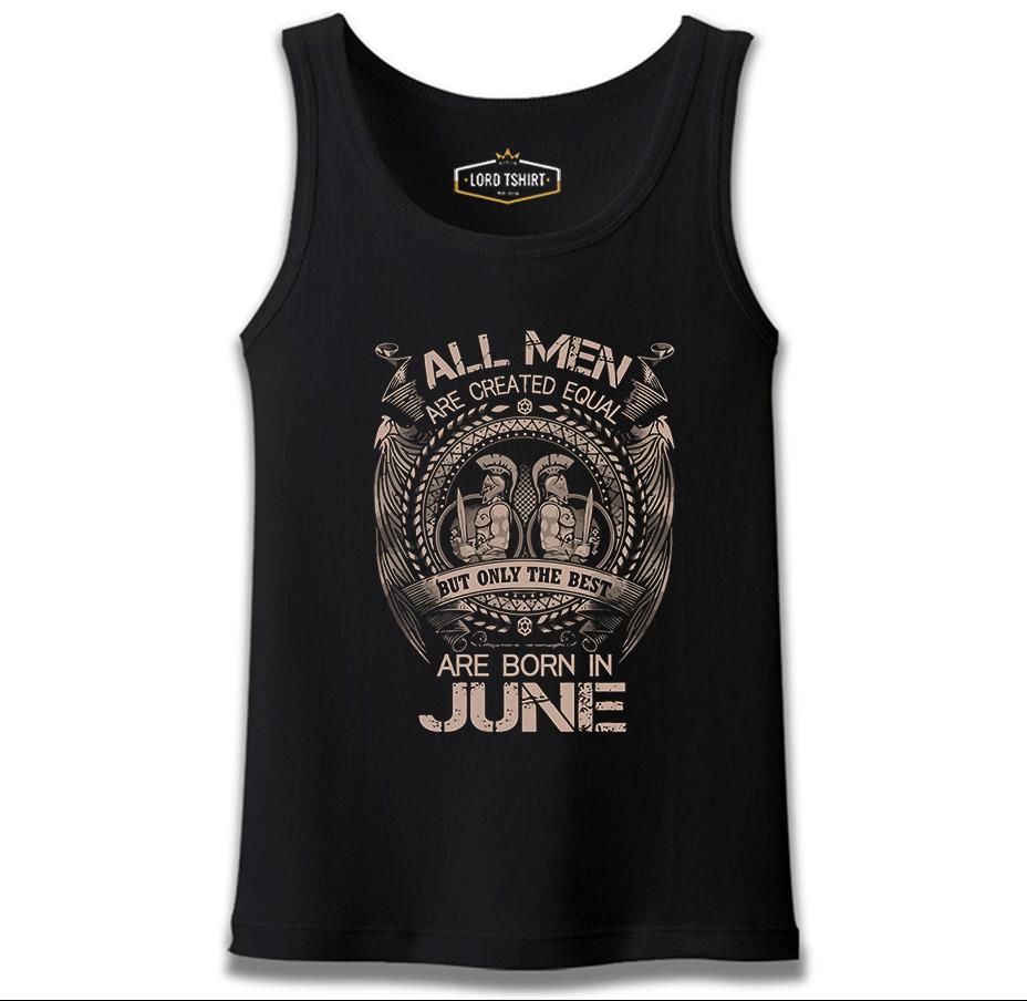 Burç İkizler - Born in June Siyah Erkek Atlet