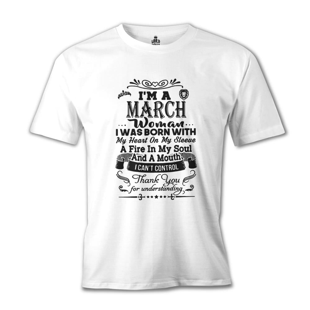 Horoscope - March Woman White Men's Tshirt