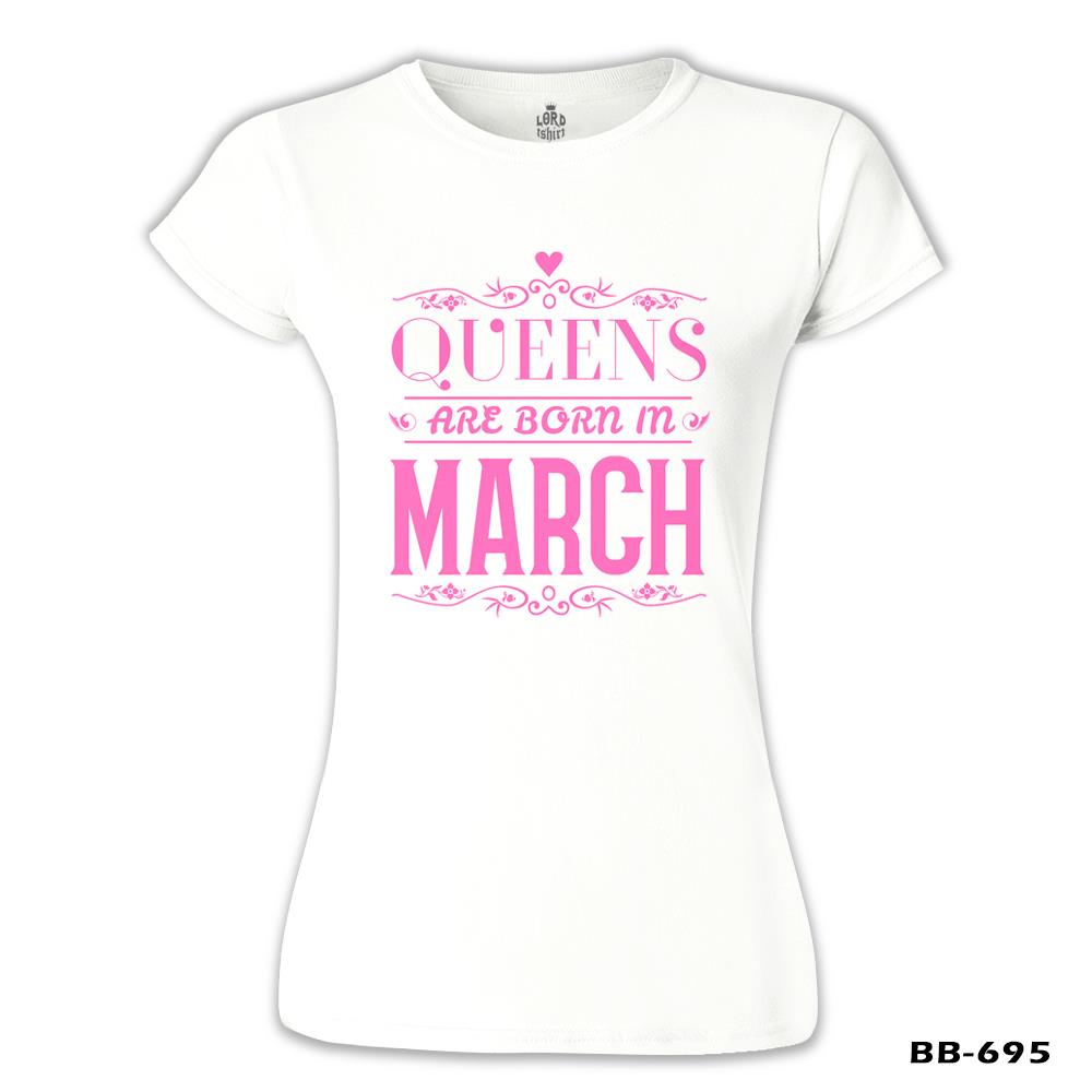 Zodiac Sign - Queens Born in March 2 White Women's Tshirt