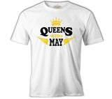 Zodiac Sign - Queens Born in May White Men's Tshirt 