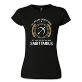 Burç - Sagittarius Siyah Kadın Tshirt