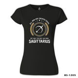 Burç - Sagittarius Siyah Kadın Tshirt