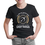 Burç - Sagittarius Siyah Çocuk Tshirt