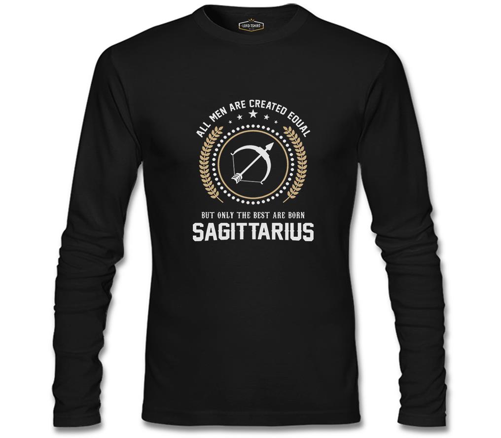 Burç - Sagittarius Siyah Erkek Sweatshirt