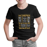 Burç - Scorpio Amazing  Siyah Çocuk Tshirt