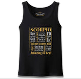 Burç - Scorpio Amazing  Siyah Erkek Atlet