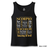 Burç - Scorpio Amazing  Siyah Erkek Atlet