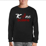 Zodiac Sign - Scorpio King Black Kids Sweatshirt