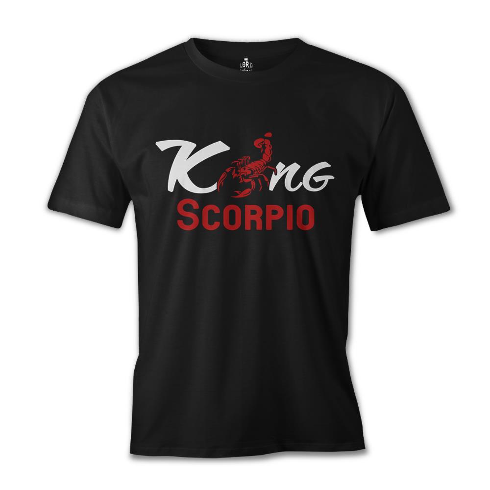 Burç - Scorpio King Siyah Erkek Tshirt