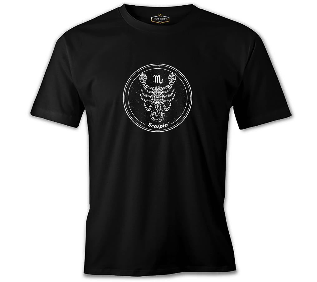 Burç - Scorpio M Siyah Erkek Tshirt