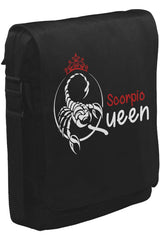 Zodiac sign - Scorpio Queen Unisex Black Messenger Bag 