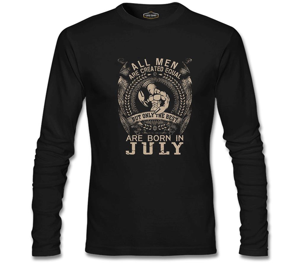 Burç Yengeç- Born in July Siyah Erkek Sweatshirt