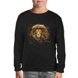 Zodiac Signs - Leo Black Kids Sweatshirt 