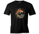 Zodiac Signs - Pisces Black Men's Tshirt 