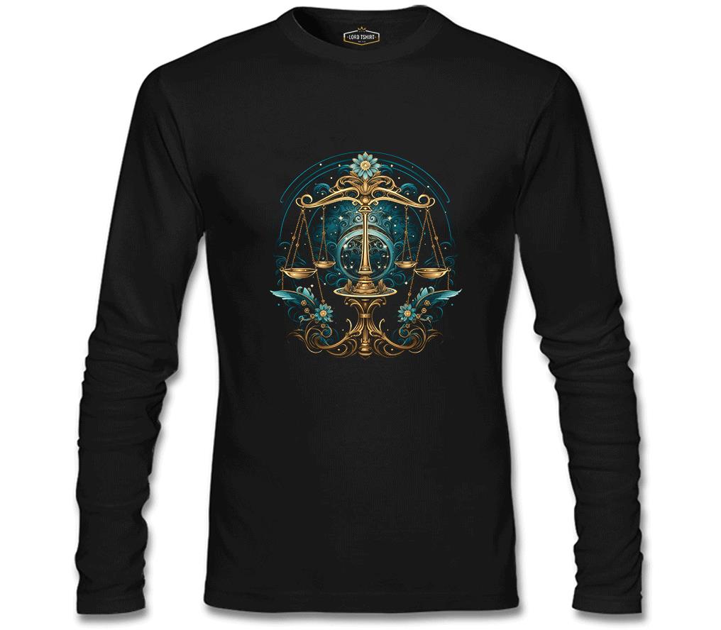 Zodiac Signs - Libra Black Men's Sweatshirt 