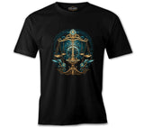 Zodiac Signs - Libra Black Men's Tshirt 