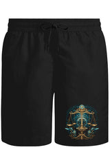 Zodiac Signs - Libra Unisex Black Shorts 